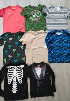 Trička kluk 134/140 8 ks - 2