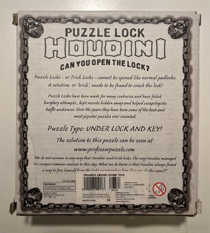 Hlavolam Houdiniho zámek - 2