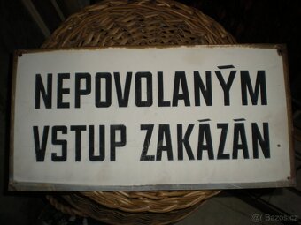 smaltovane cedule - 2