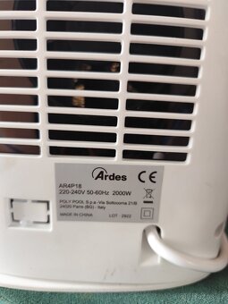 TEPLOVZDUŠNÝ VENTILÁTOR ARDES  4P18 - 2