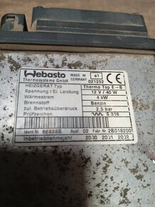 Webasto benzínové 12v 4Kw (66888B) 2B018200 - 2