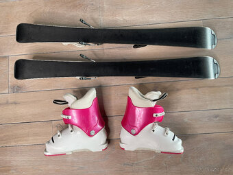 Lyže Nordica 90 + Lyžáky Lange 21,5 (venkovní 260) - 2
