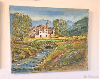 Obrazy na plátně, naivní umění - 2