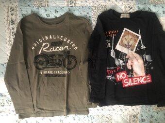 Prodám 2 ks trik s dl. rukávem vel.128 - 2