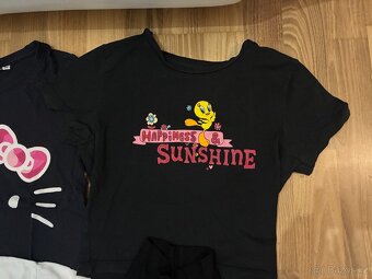 Set oblečení - holka - vel. 146/152 -4 trička+rolák - 2