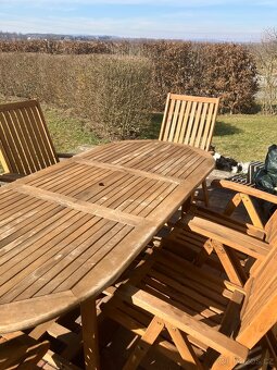 Zahradní sestava stůl +6 křesel - 2