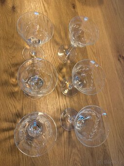 Sada broušených skleniček - 2