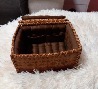 Kožená Stara šperkovnice - 2