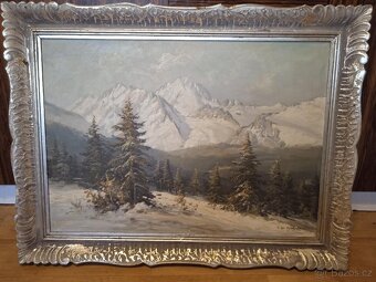 J. D. Gruber 1930-1946 Olej/Plátno Vysoké Tatry - 2
