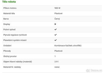 Kuchyňský robot Bosch - 2