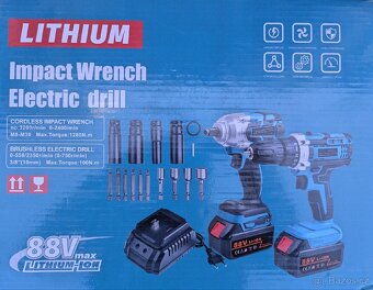 Sada rázový utahovák, vrtačka - 2