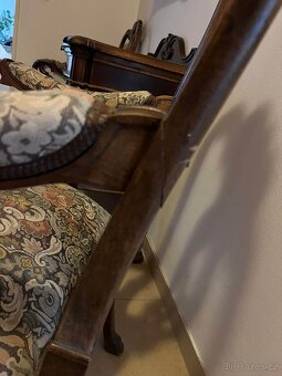 Starožitný stolek s křesly Gerstl - 2