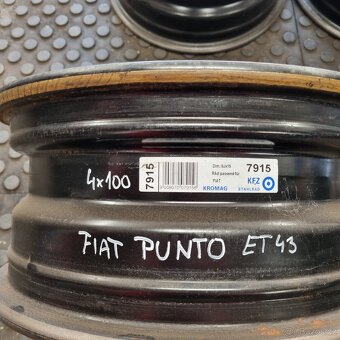4x100 R15 6Jx15 ocel. disk FIAT - 2