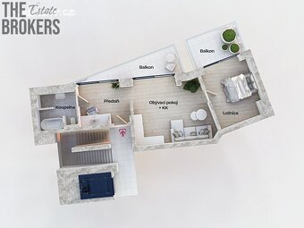 Prodej bytu 2kk + 2x balkon 76m2, Praha 6 - Suchdol - 2