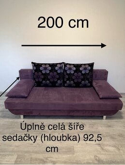 Rozkládací sedačka / gauč s úložným prostorem - 2