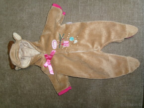 Krásný flízový overal na panenku BABY ANNABELL - 2