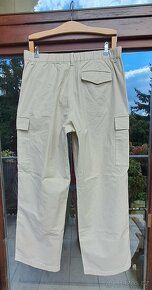 Nové plátěné cargo kalhoty prodloužené délky Uniqlo, vel. L - 2