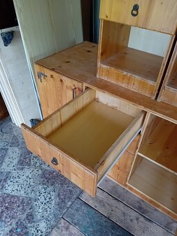 Komoda + 2 noční stolky, Borovice masiv - 2
