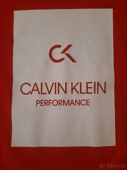 Červená mikina Calvin Klein,v.L, velmi dobry stav - 2