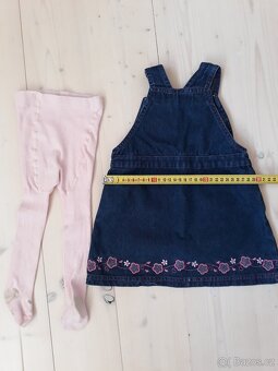 Džínové šaty s punčocháčky - 2