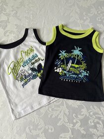 Nová dětská tílka a trička - mix velikostí - 100% bavlna - 2