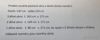 Velká okna 3+2+1 + balkonové dveře - 2