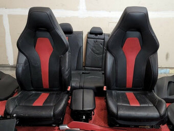 BMW F85 X5M 14-18, sada interiéru, sedadla + konzola, černá, - 2