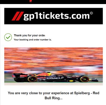 Vstupenka na F1: Velká cena Rakouska - 2