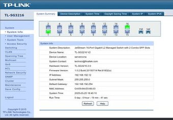 Switch TP-Link JetStream L2 Managed model TL-SG3216 16x1Gbit - 2