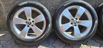 Originál alu Škoda Fabia 2 5x100 215/55 R17 - 6mm - 2