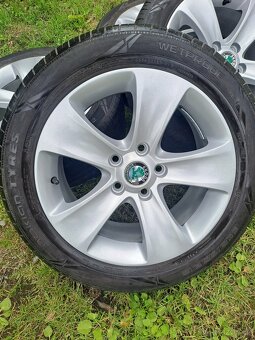 Alu kola 5x112 originál Škoda Superb II 205/55 R16 - 2