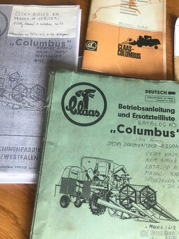 Dokumentace Claas columbus - 2