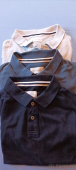 Tři pánská polotrika, s límečkem vel. M - 2