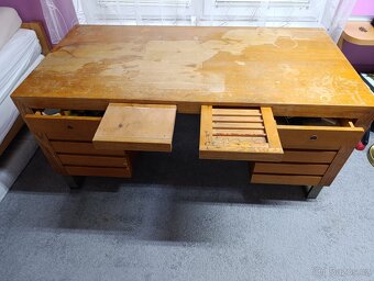 Masivní kancelářský kreslící stůl Antik 160 x 80 - 2