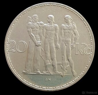 20 koruna 1933 Československo - 2