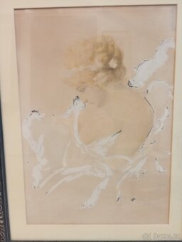 ZAMYŠLENÁ DÍVKA - JAN DĚDINA (1870 - 1955) - 2