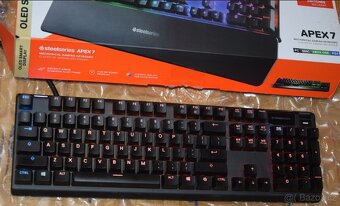 SteelSeries Apex 7S, magnet. podložka, OLED display,USB hub - 2