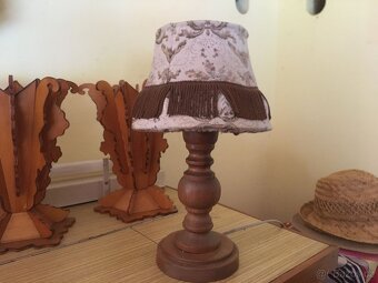 Chromovaná lampička + Stolní - 2