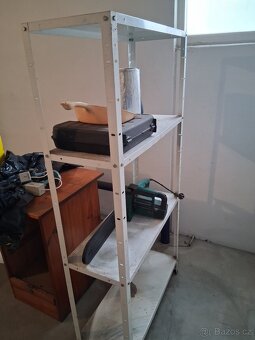 Regál do garáže, dílny. Plechový. - 2