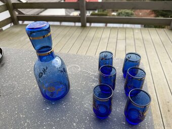 modrá sada plus karafa - 2