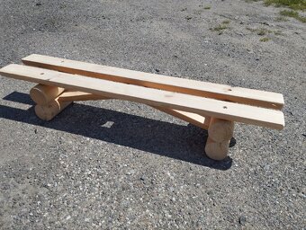 Dřevěná lavička, masiv - 2