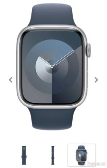 Nový modrý orig. Apple řemínek k Apple Watch S/M 44/45/49mm - 2