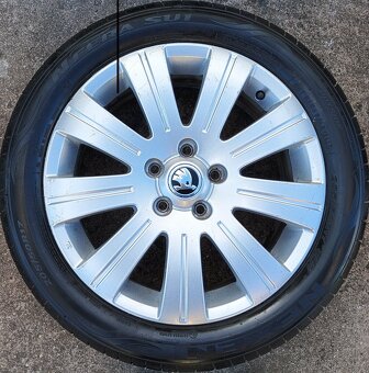 Originál disky Škoda Superb II 5x112 R17 Flash - 2