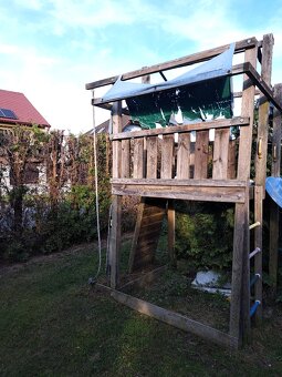 dětský zahradní domeček se skluzavkou - 2