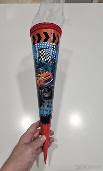 Dětský kornout do 1.tridy monster truck 35cm - 2