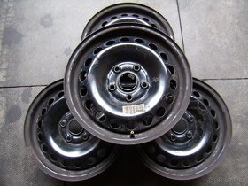 Plechové disky Audi, Seat, Škoda, VW 5x112 6x15 ET47 poklice - 2