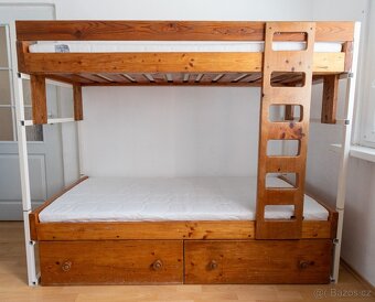 Dětská palanda masiv 180 x 80 + matrace Materasso - 2