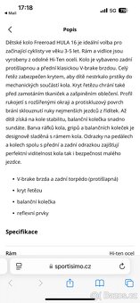 Dětské kolo 16” - 2