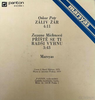 Marsyas – Záliv žár / Příště se Ti radši vyhnu (SP) - 2