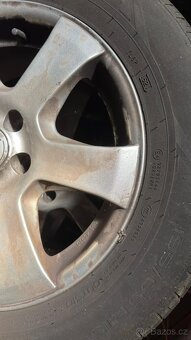 Alu kola 5x100 r15 + pneu letní 195/65 R15 - 2
